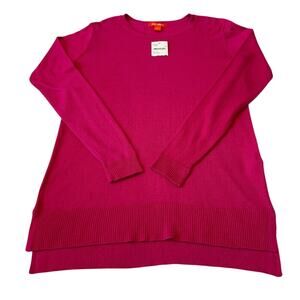 Joe Fresh Sweater Women's Size S/P Pink Long Sleeve Tunic Pullover NWT